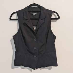 Black Tuxedo Vest w/ Back cutout